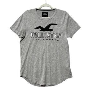 Hollister Mens Classic Logo Tee Size Small Embroidered Y2K Short Sleeve